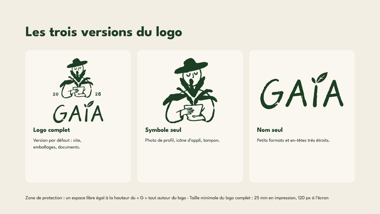Versions du logo