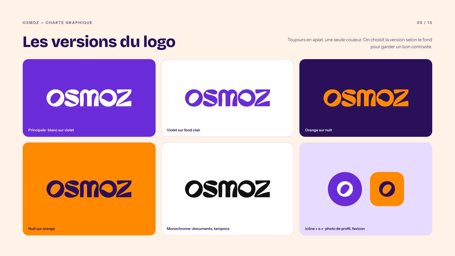 Versions du logo