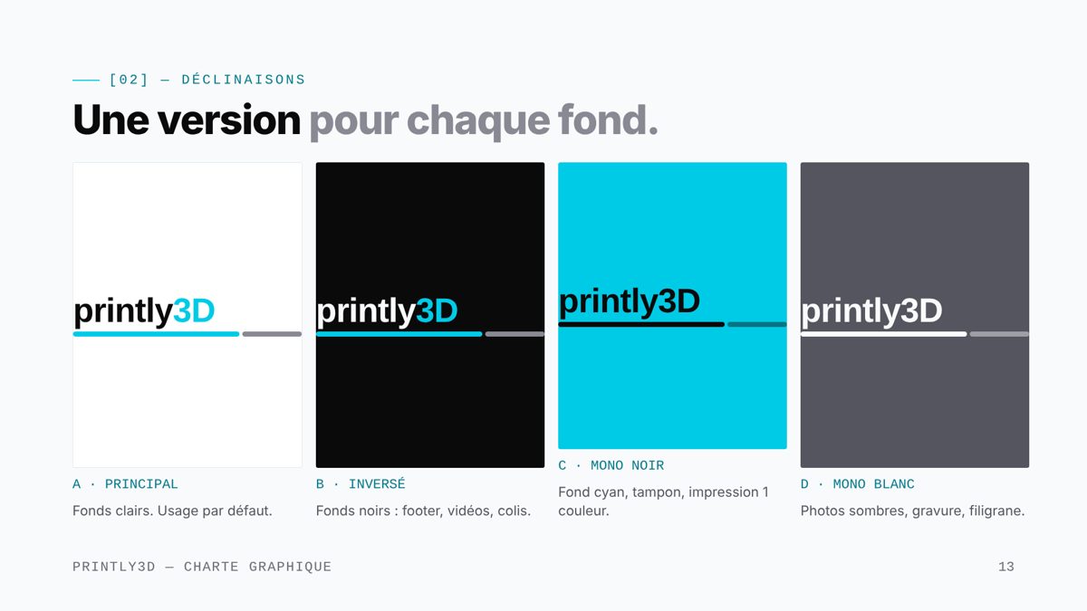 Déclinaisons du logo